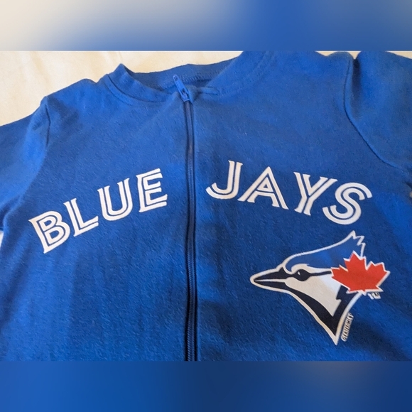 Blue Jays Snugabye Convert-A-Foot Sleeper  Unisex Sz 24 Months 26-32 Lbs - Picture 8 of 12